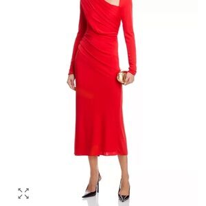 cinq a sept Jalyn Draped Midi Dress